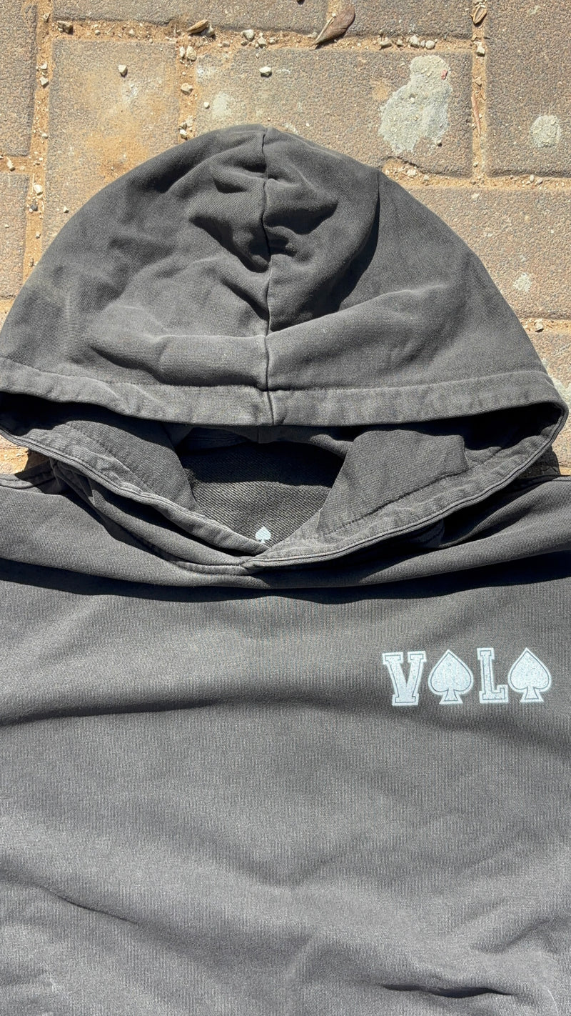 GRAY RETRO "ABOVE" VOLO HOODIE