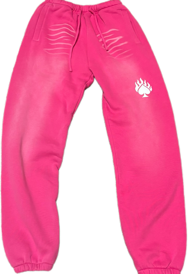 PINK LONELY SPADE SUNFADED FLEECE