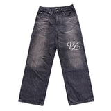 BLACK BAGGY  VOLO SUNFADED JEANS