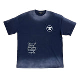 NAVY "CHAOS CREATES"  SUNFADED TEE