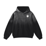 BLACK SUNFADED LONELY SPADE HOODIE