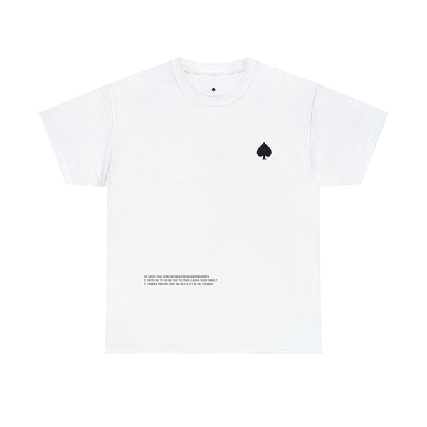 WHITE LONELY SPADE TEE