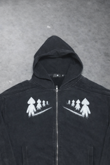 BLACK ANCESTRAL ZIP UP