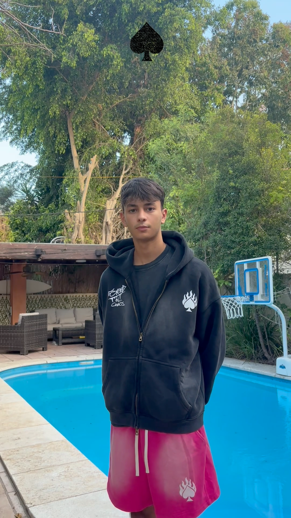 LONELY SPADE SUNFADED ZIP UP