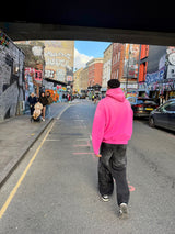 PINK LONELY SPADE SUNFADED HOODIE