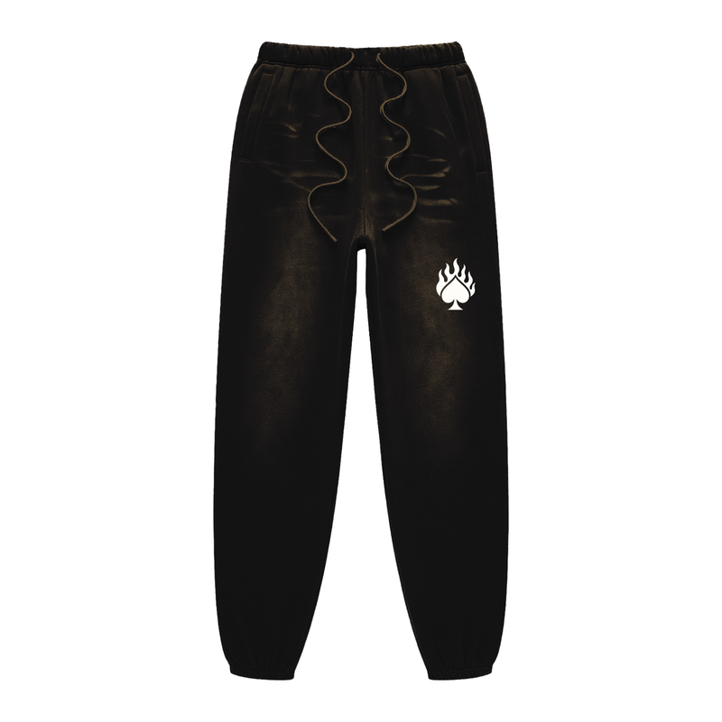 BLACK SUNFADED FLEECE