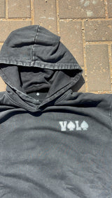 BLACK RETRO "ABOVE" VOLO HOODIE