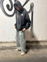 BLACK LONELY SPADE SUNFADED HOODIE