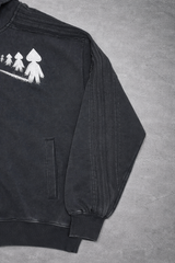 BLACK ANCESTRAL ZIP UP