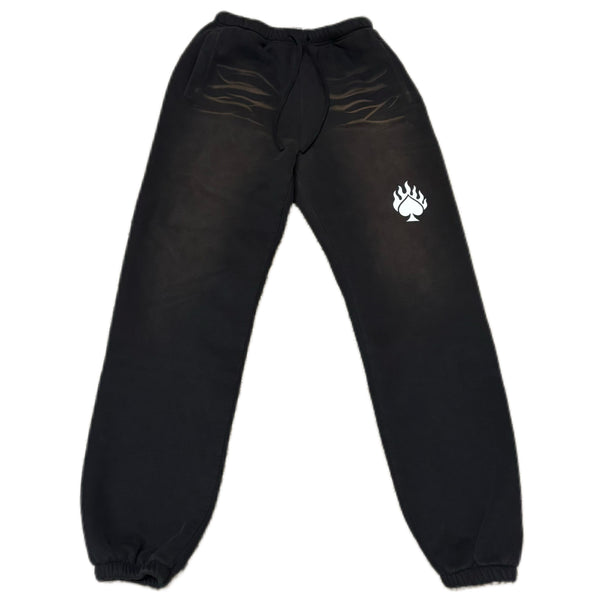 BLACK LONELY SPADE SUNFADED FLEECE