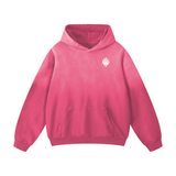 PINK SUNFADED LONELY SPADE HOODIE