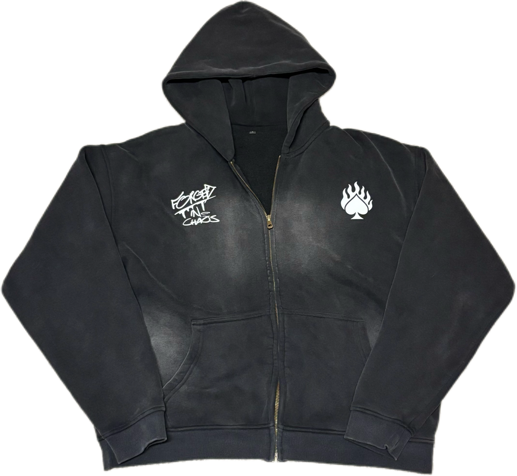 soonerorlater sol × FUC zip up foodid LONELY SPADE SUNFADED ZIP UP – Volo
