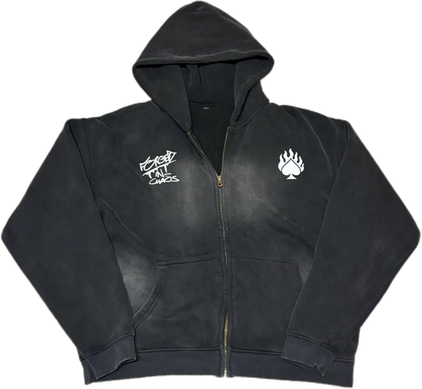LONELY SPADE SUNFADED ZIP UP