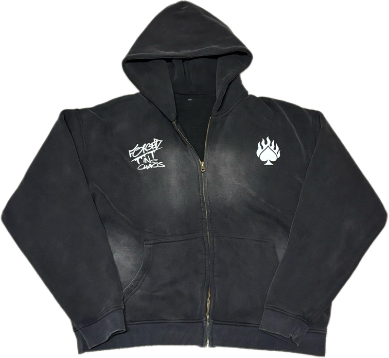 LONELY SPADE SUNFADED ZIP UP