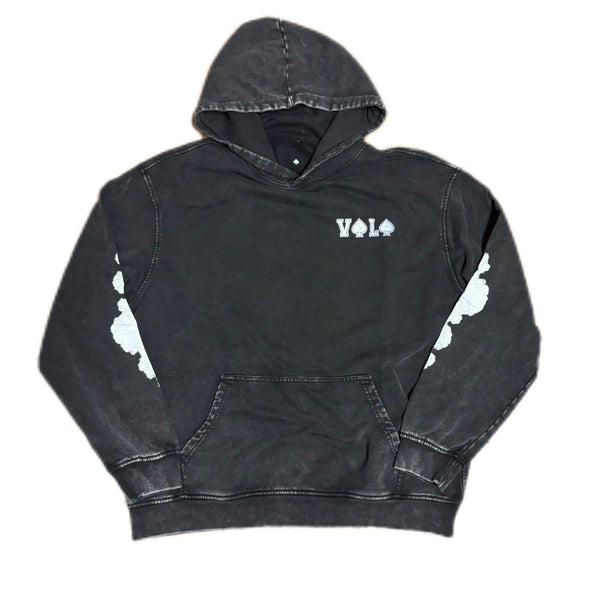 BLACK RETRO "ABOVE" VOLO HOODIE