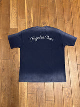 NAVY "CHAOS CREATES"  SUNFADED TEE