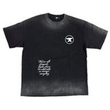 BLACK "CHAOS CREATES"  SUNFADED TEE