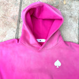PINK LONELY SPADE SUNFADED HOODIE