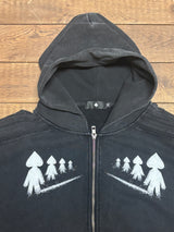 BLACK ANCESTRAL ZIP UP