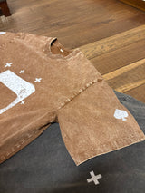 BROWN VOLO "MUSIC HEALS" TEE