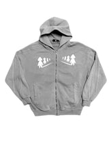 GRAY ANCESTRAL ZIP UP