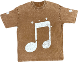 BROWN VOLO "MUSIC HEALS" TEE