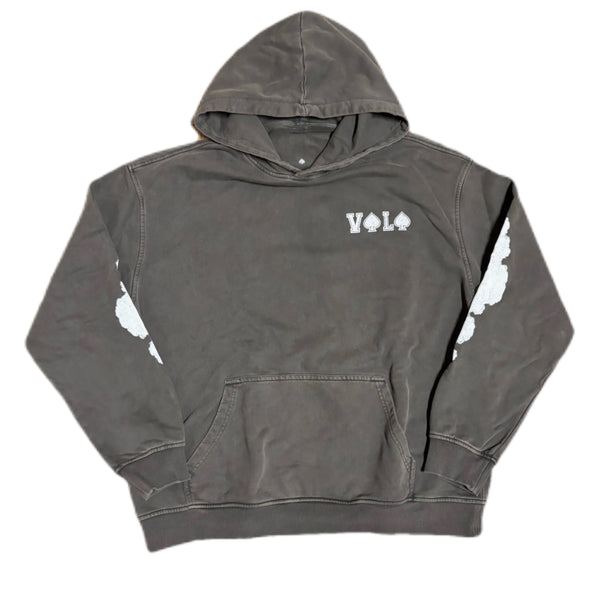 GRAY RETRO "ABOVE" VOLO HOODIE