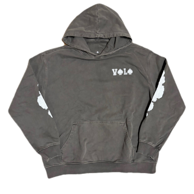 GRAY RETRO "ABOVE" VOLO HOODIE