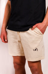 BEIGE NSW FLEECE SHORTS