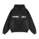 ALL IN SUN FADED ZIP UP HOODIE