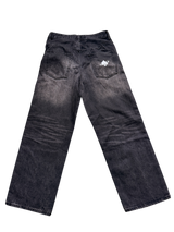 BLACK BAGGY  VOLO SUNFADED JEANS