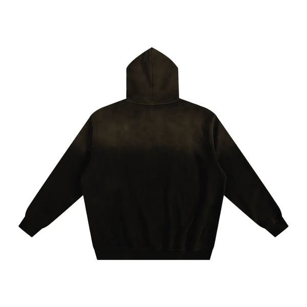 BLACK SUNFADED LONELY SPADE HOODIE